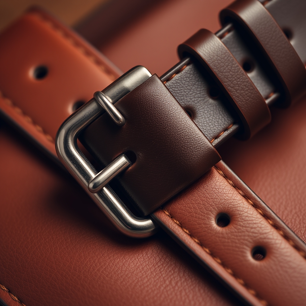 LIMA Ceinture large en cuir sans boucle