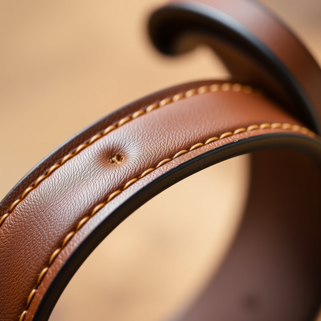 JOPLINE ceinture en cuir unisexe sans boucle
