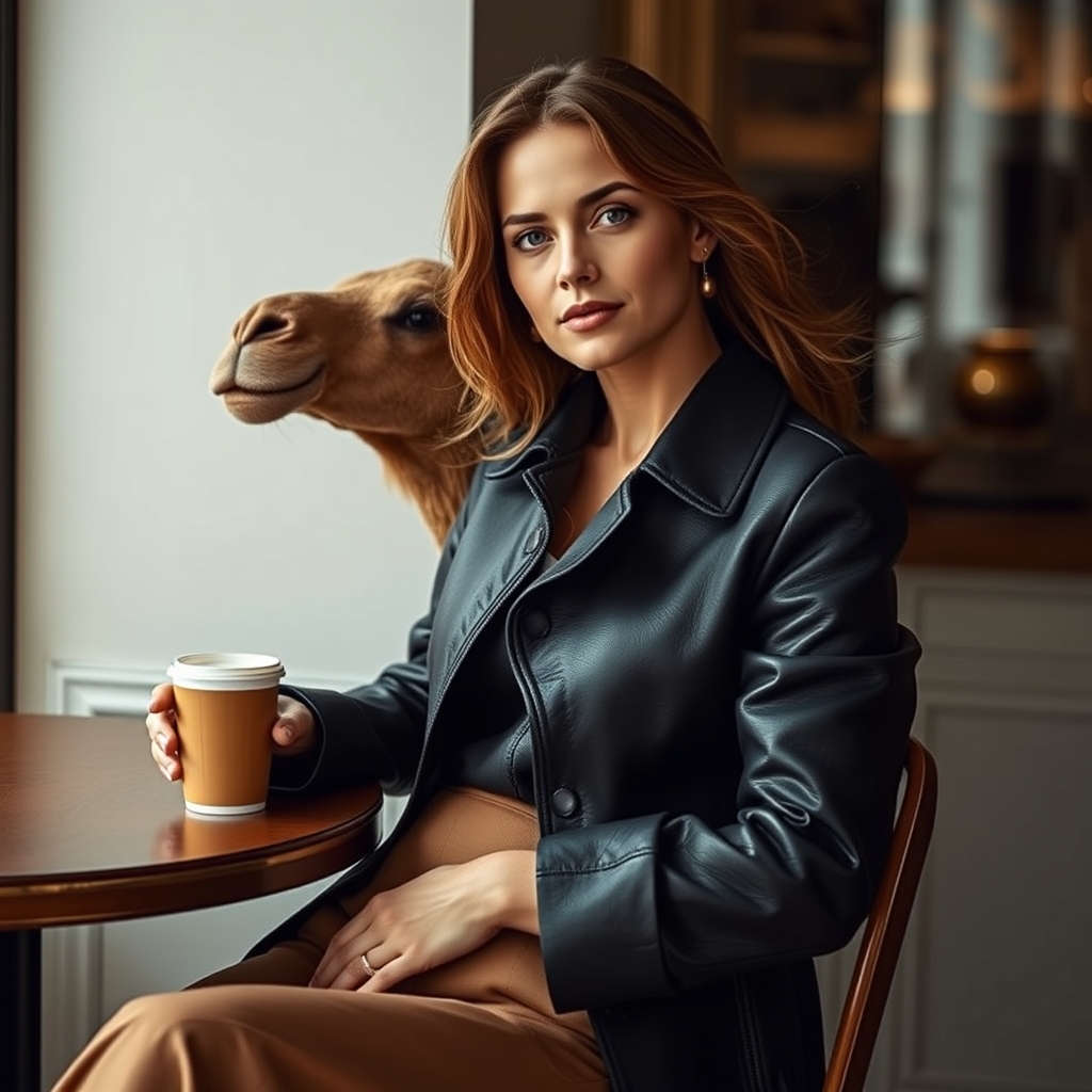 Cérès sac NAOMI EN CUIR CAFÉ CAMEL