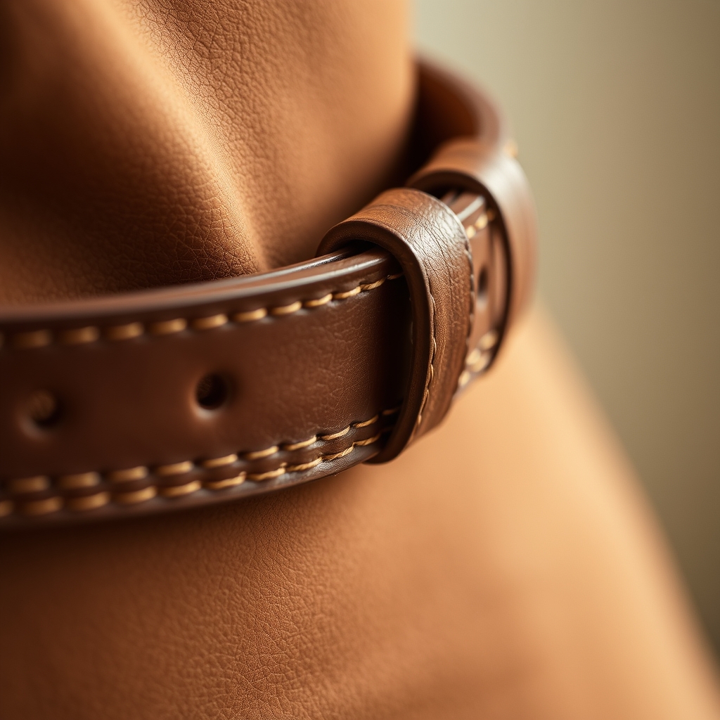 LOUNA ceinture fine en cuir sans boucle