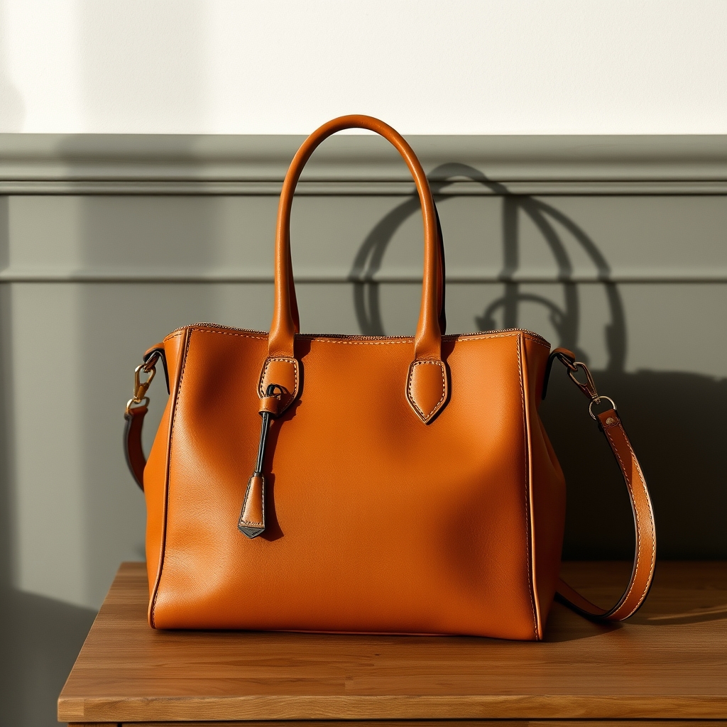 #jazou orange en cuir pleine fleur bien élevé et 100 % français