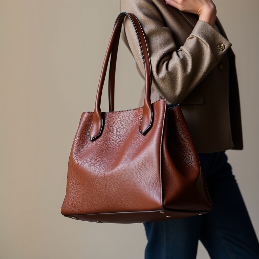 LADY Sac à main en cuir