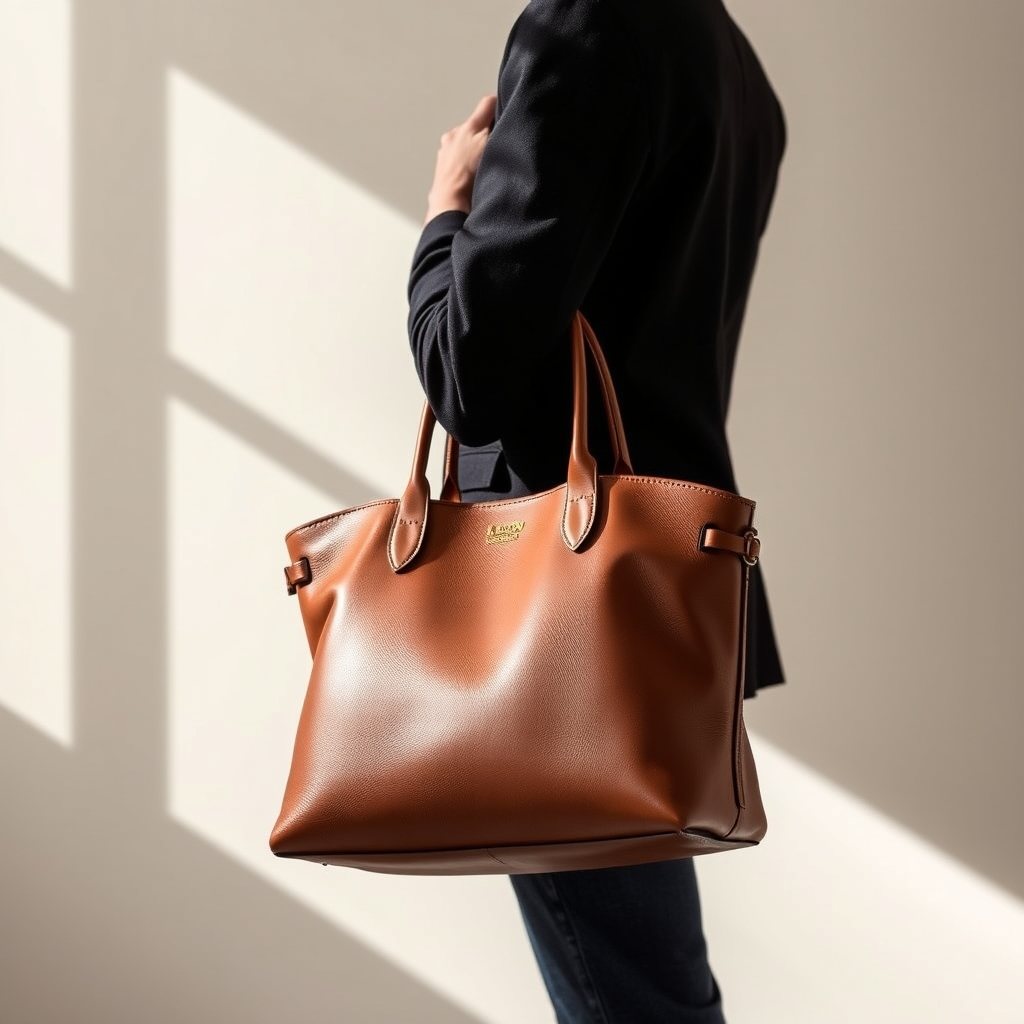 Léon Grand cabas en cuir