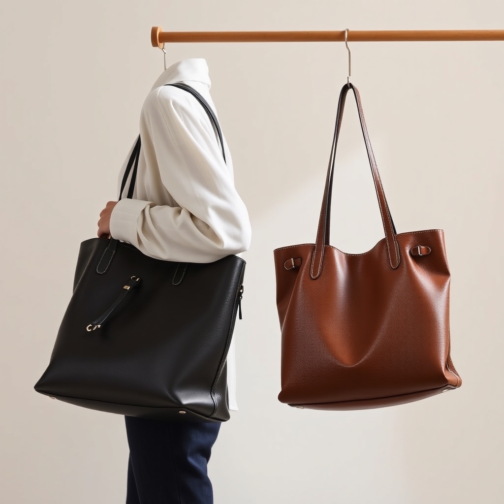 Cabas en cuir vs tote bag : lequel choisir ?