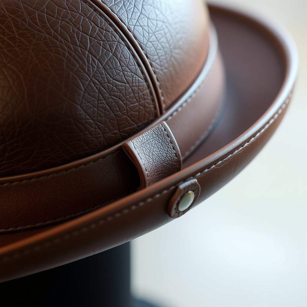 Finitions et détails finaux pour un chapeau élégant · Comment faire un chapeau en cuir