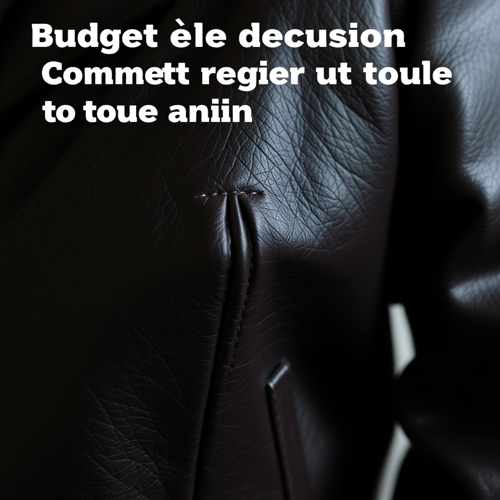 Budget et décision · Comment réparer un trou dans un cuir