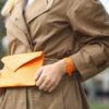 Pochette en cuir francais