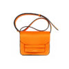 Mini-sac en cuir Musset en cuir grain naturel orange