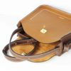Naomi sac en cuir camel café - cuir français bien élevé