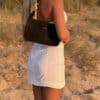 #Sac baguette en cuir Nirvana