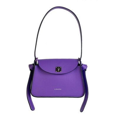 #sac mini naomi en cuir violet